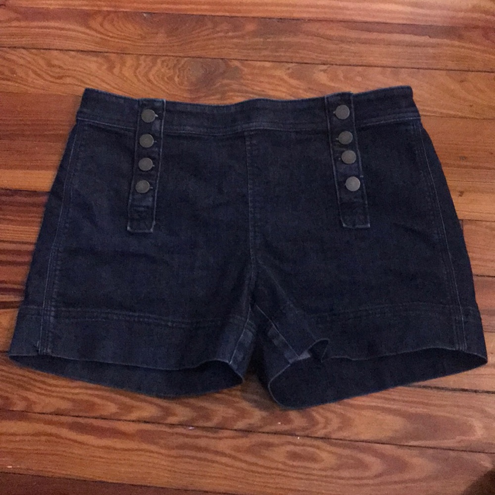 Loft Sailor-style denim shorts